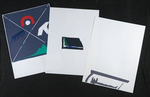 Hans Landsaat - Luxe cassette met 34 zeefdrukken, Notities over 50 jaar kopen? Bied vanaf 120!