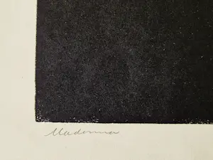 Paul van Eeden - Mooie monochrome jaren 50 Lithografie "Madonna" potloodgesigneerd kopen? Bied vanaf 35!