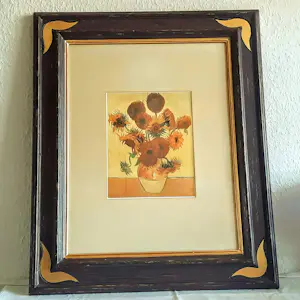 Vincent van Gogh - Galeriebild Kunstdruck " Sonnenblumen in einer Vase" 90er Jahre mit Rahmen kopen? Bied vanaf 280!