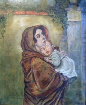 Niet of onleesbaar gesigneerd - naar Feruzzi - La Madonnina (La Madonna del Riposo) - 1949 kopen? Bied vanaf 1!