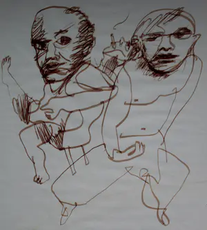 AcheterHerman Brood - Stift tekening: 1991? Enchérissez de 350!