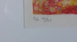 Michiel Molenaar - Zeefdruk, lonely cow - Ingelijst kopen? Bied vanaf 80!