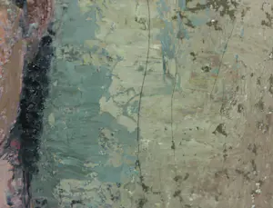 Jan Miechels - Olieverf op doek, Portret van jonge vrouw met kralenketting (1950) - Ingelijst kopen? Bied vanaf 1!