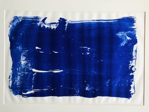 Bram Bogart - Blauwe litho z.t. kopen? Bied vanaf 393!