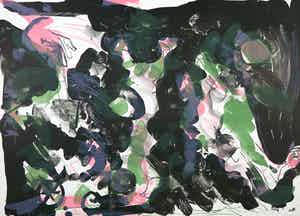 Ger Lataster - Litho, Donkere tuin verkocht voor € 1!