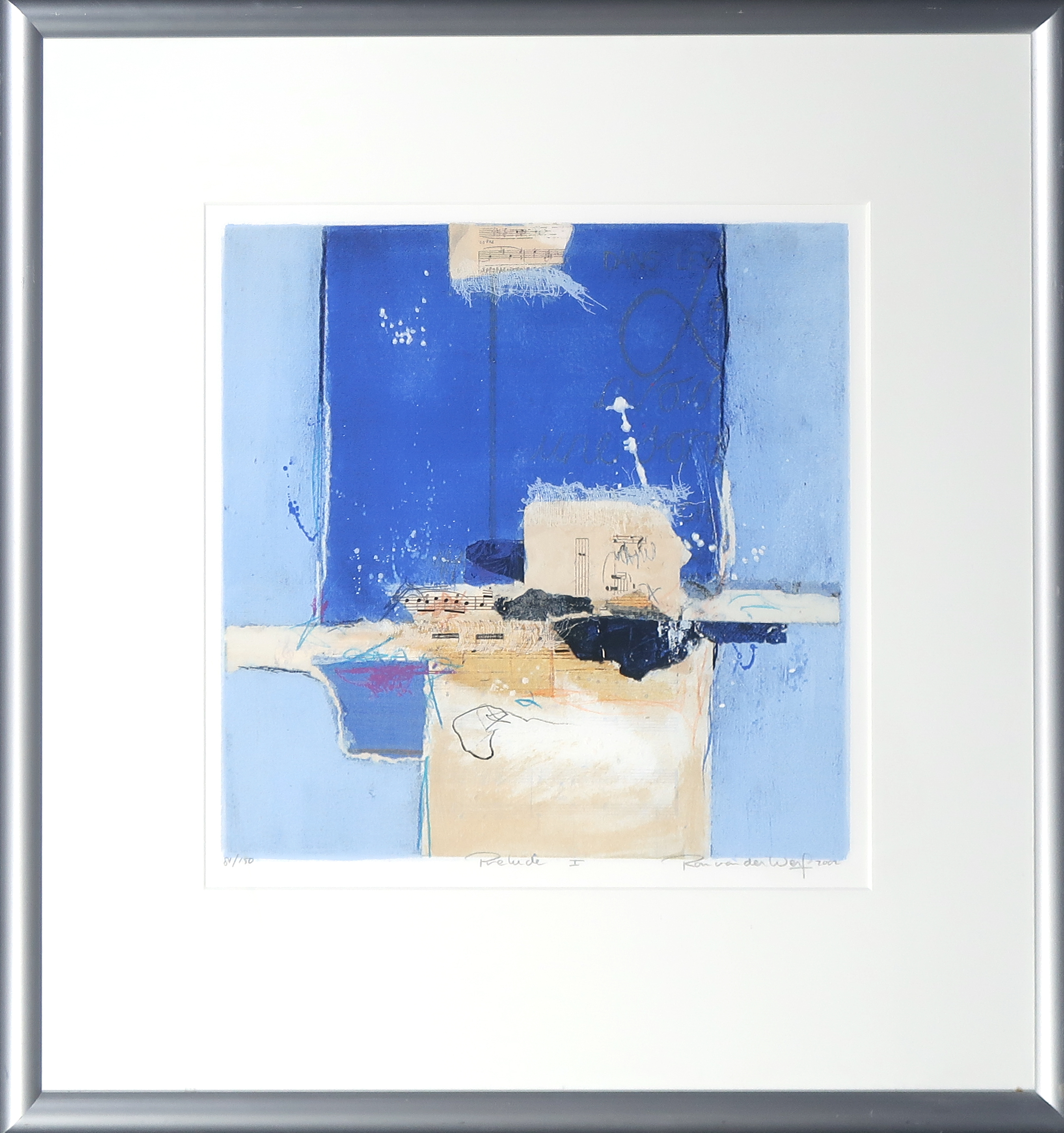 Ron van der Werf - Zeefdruk, Prelude 1 - Ingelijst verkocht voor € 40!