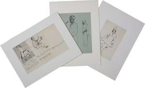 Herman Brood - Inkt, Lot van drie tekeningen kopen? Bied vanaf 1!