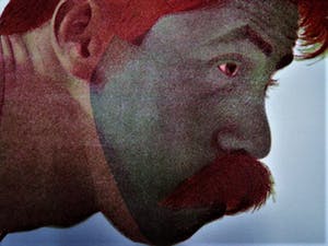 Rodolfo Meli - Toscaans Graficus - Groot Gesigneerd Litho " Zelfportret als Icarus in groen" kopen? Bied vanaf 10!