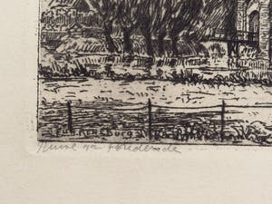 Eugene Rensburg - Ruïne van Brederode - Ets kopen? Bied vanaf 45!