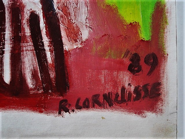Ruud Cornelisse - Karakteristiek expressionistisch Acrylverf "Circus" 1989 GROOT! kopen? Bied vanaf 1!