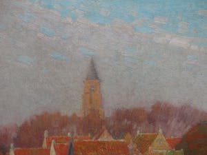 Joseph Posenaer - Aagtekerke, voorjaar 1917 - Olieverf op paneel kopen? Bied vanaf 500!