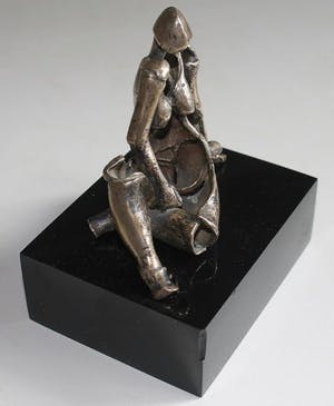 Rik Poot - zittende figuur kopen? Bied vanaf 495!