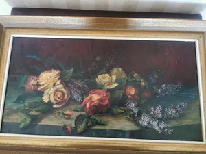 Niet of onleesbaar gesigneerd - Stilleven rozen kopen? Bied vanaf 1!