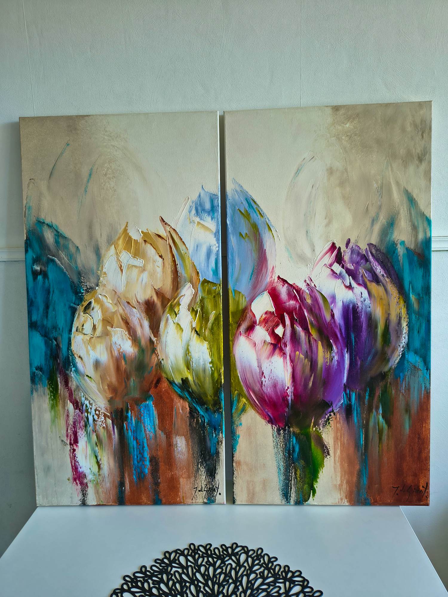 Jochem de Graaf - Tweeluik met tulpen kopen? Bied vanaf 120!