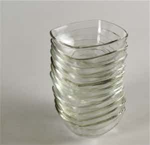 Niet of onleesbaar gesigneerd - 11 jaren 60 Duralex glazen schaaltjes verkocht voor € 1!