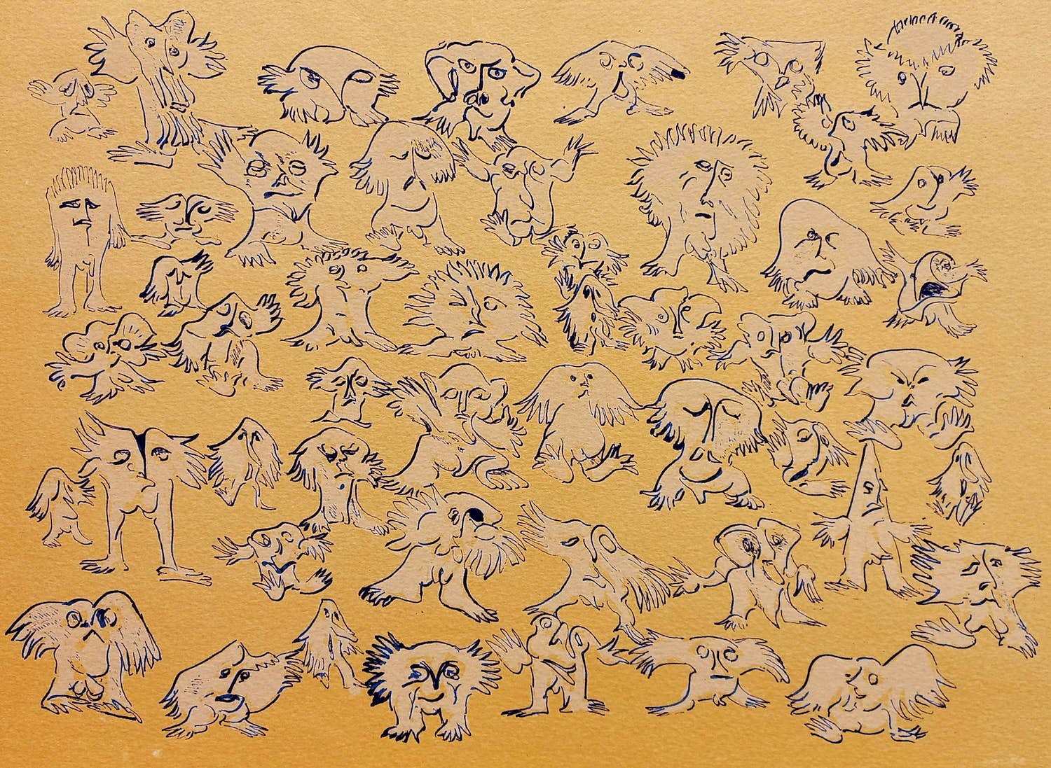 Reinhoud D'Haese - Figuurtjes, litho verkocht voor € 110!