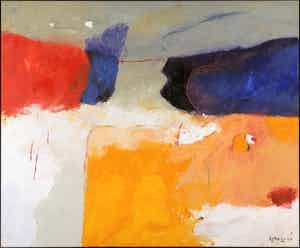 Alexander Vogels - Olieverf op doek, Verbinding I (Groot) verkocht voor € 400!