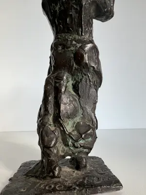 Frank Letterie - Bronzen sculptuur | 'Moeder en kind' | 1989 kopen? Bied vanaf 375!