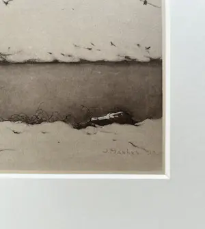 Jan Mankes - Originele Heliogravure Winterlandschap 1923 kopen? Bied vanaf 120!