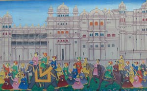 Niet of onleesbaar gesigneerd - Zijde schildering kopen? Bied vanaf 1!