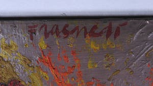 Alfonso Frasnedi - Olieverf op doek, Abstracte Compositie kopen? Bied vanaf 100!