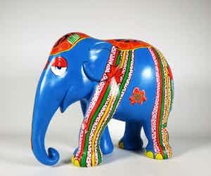 Corneille - Acryl op polyester, Elephant Parade verkocht voor € 500!