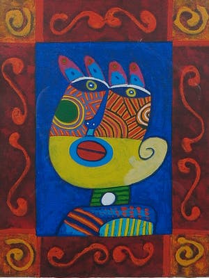 Clemens Briels - Litho, A window there mind be something behind I- Ingelijst kopen? Bied vanaf 60!