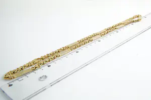 92 - Robuust & zwaar 14 Krt geel-gouden Konings collier - lang formaat (60cm) kopen? Bied vanaf 2480!