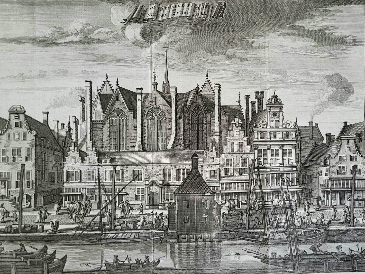 Caspar Commelin - Amsterdam, Nieuwezijds Kapel - C Commelin - 1693 kopen? Bied vanaf 50!