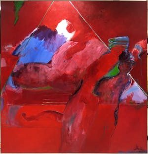 Franscz Witte - Acryl op doek, Maya (Zeer groot!) inclusief catalogus kopen? Bied vanaf 1!