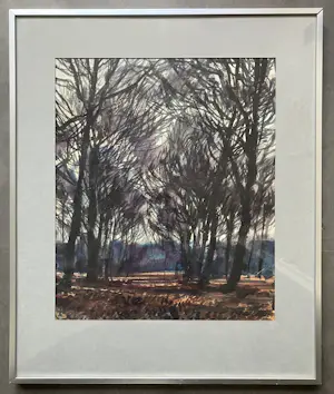 Beint Mankes - Boslandschap - Aquarel - Gesigneerd - 1982 kopen? Bied vanaf 100!