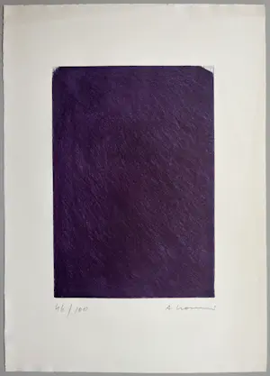 Arnulf Rainer - Violette Zudeckung - Signierte und nummerierte Original Aquatinta Radierung kopen? Bied vanaf 2200!