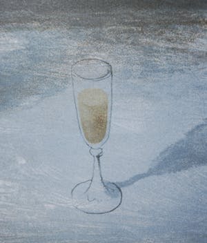 Mart Kempers - Glass of Calvados - kleurenlitho in een Heijdenrijk lijst kopen? Bied vanaf 45!