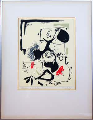 Kees Salentijn - zeefdruk op papier ( e/a ) - Madonna de Sa Cabana verkocht voor € 115!