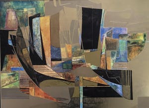 Isa van der Zee - abstracte compositie kopen? Bied vanaf 25!
