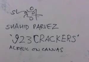 Shahid Parvez - Acryl op doek, 923CRACKERS (Zeer groot!) + boekje kopen? Bied vanaf 1200!
