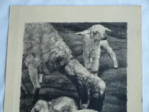 Dirk Homberg - 3x Litho , “Geitjes” – ca 1935 kopen? Bied vanaf 25!