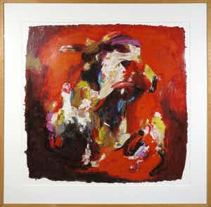 Peter Munnik - Zeefdruk, Zonder titel - Ingelijst (Groot) verkocht voor € 50!