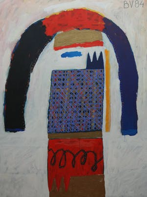 Bert Vredegoor - acrylverf op doek - abstracte compositie kopen? Bied vanaf 195!