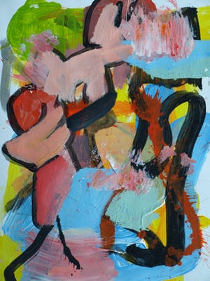 Peter Klashorst - Acrylverf op papier – Abstract 1 - 2016 kopen? Bied vanaf 35!