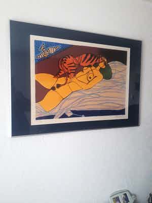 Corneille - Femme Jaune et tigre verkocht voor € 265!