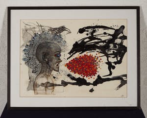 Henk Timmer - Compositie - 1978 - gemengde techniek op papier kopen? Bied vanaf 20!