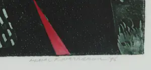 Michel van Overbeeke - Ets en aquatint met bladgoud, Take me - Ingelijst kopen? Bied vanaf 1!