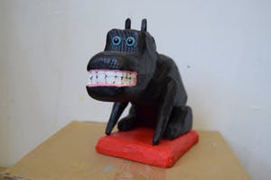 Peter Bastiaanssen - Zittend hondje zonder titel kopen? Bied vanaf 70!