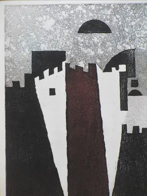 Harry van Kruiningen - Reis door t Midden-Oosten / Heilige Muur te Jeruzalem - Ets kopen? Bied vanaf 150!