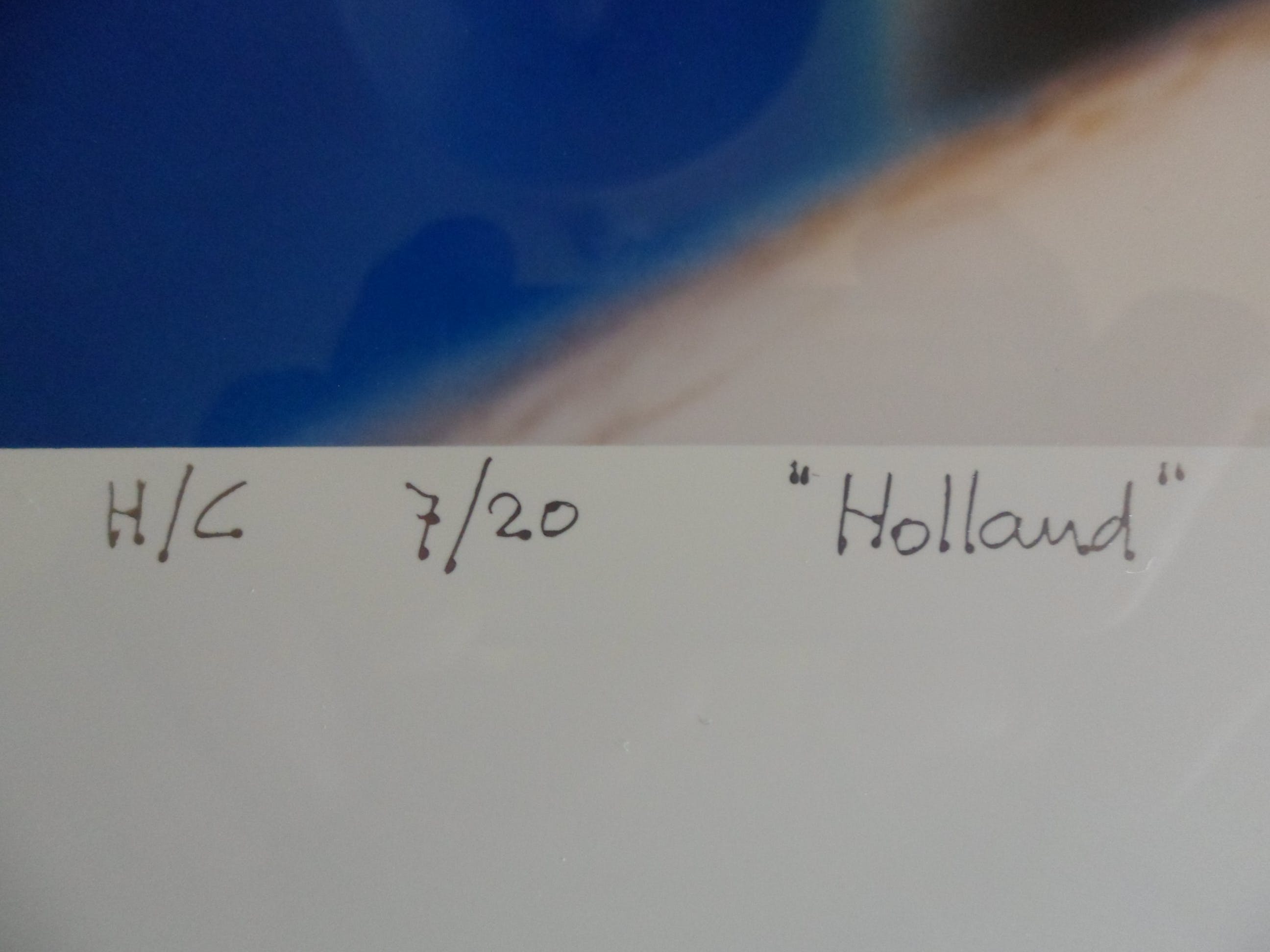 Maarten Udema - C-print op plasticfolie. Titel "Holland". kopen? Bied vanaf 1!