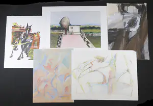 Willemijn Bouman - en andere! - Lot van 10 werken op papier (m.n. unieke werken!) kopen? Bied vanaf 1!