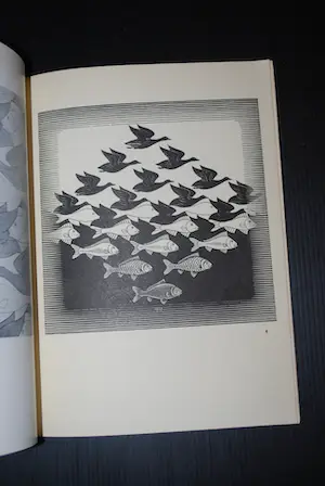 M.C. Escher - zeldzame catalogus 1954 Stedelijk Museum nr.118 - & ingelijst werk uit 1970 - kopen? Bied vanaf 175!