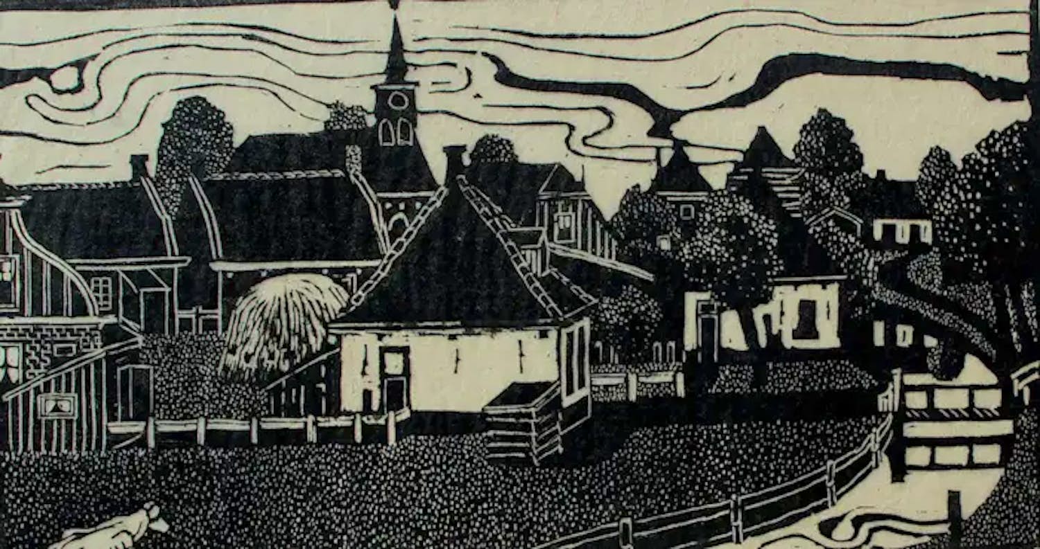 Jan Strube - Handdruk: "Noord - Holland" kopen? Bied vanaf 60!