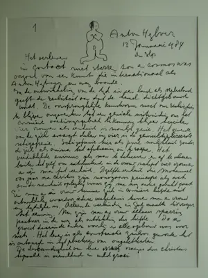 Anton Heyboer - Inkttekening , Het oerleven – Ingelijst, 82 x 66 cm - 1984 kopen? Bied vanaf 250!